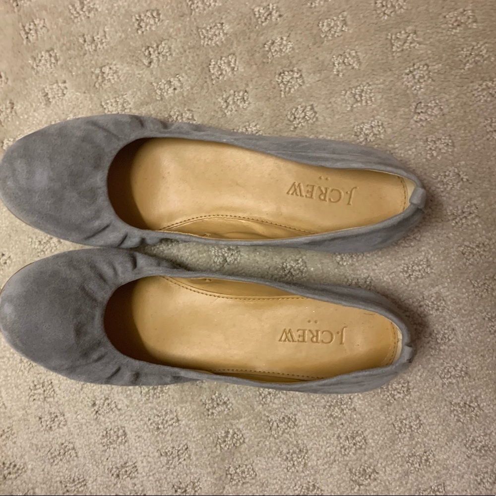 J Crew Gray Ballet Flats